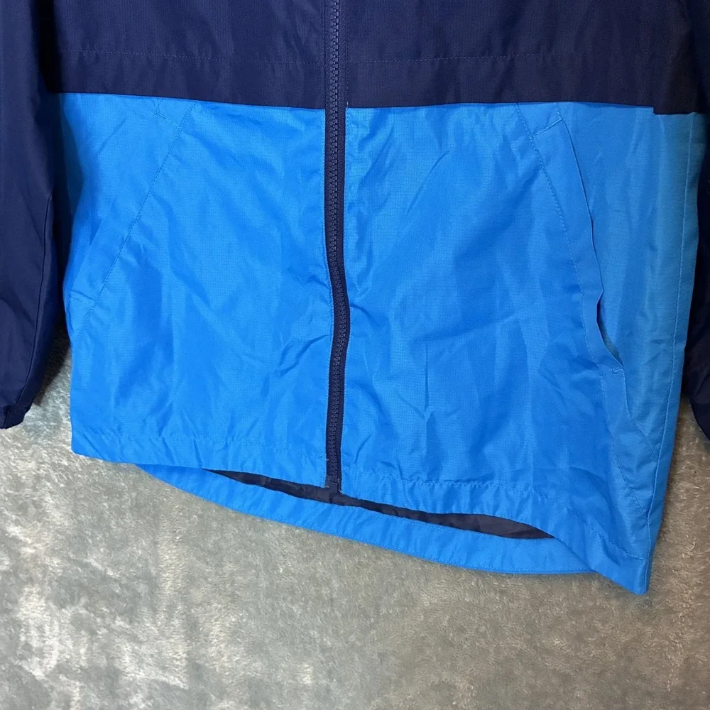Eddie Bauer Boys Lightweight 3 in 1 Jacket M 10/12 Windbreaker Waterproof Blue